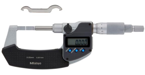 Micrometer with narrow measuring surfaces 0-25 mm type A