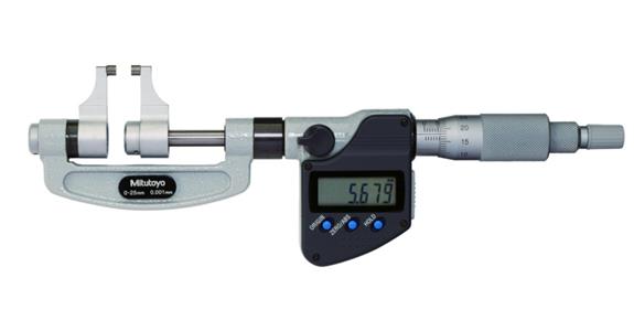 digital micrometer with measuring jaws 25-50 mm with data output