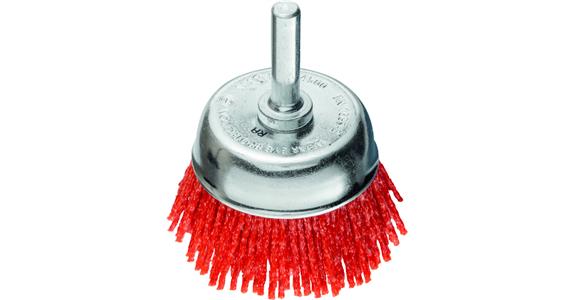 Wire cup brush dia. 50 mm, shank 6 mm, grain 80, red universal