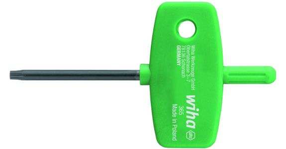 Pin wrench with key grip TX® 365 T15 x 45 mm black oxidised
