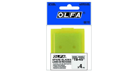 Replacement blades for scraper T45 pack=4 pieces