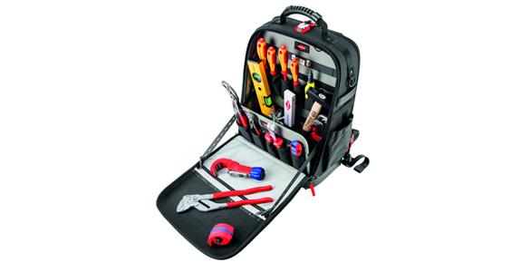 Tool rucksack modular X18, sanitary 17 pieces