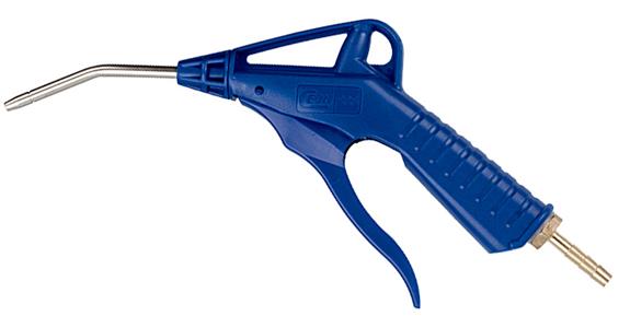 Pneumatic metered blow gun 37 C 90 mm pipe POM Rc 1/4 grommet LW 13