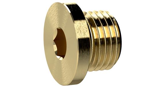 Threaded plug MS290MS14 brass CW614N AF 6 mm