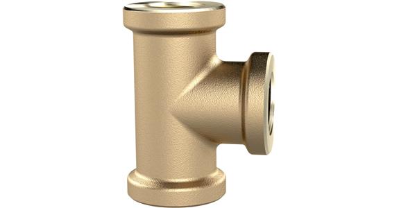 T-piece TST38MSIG 3 female thread G 3/8 pressure 16 bar brass plain