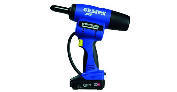 Blind riveter Accubird Pro 18 V 2.0 Ah