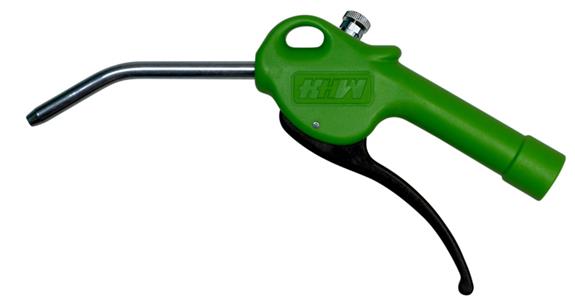 Pneumatic blow-out gun with throttle screw