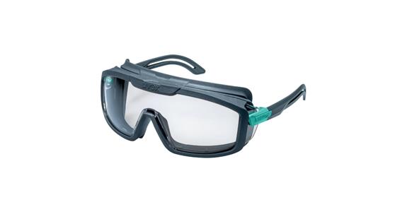Safety goggles i-guard planet anthracite/turquoise clear lens