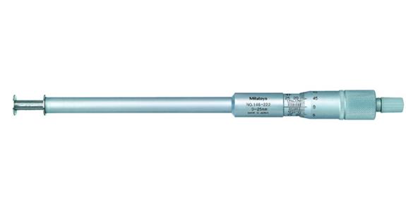 Groove int. micrometer 0-25 mm, w. non-rotating spindle dia. 12.7 mm 