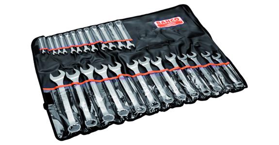 Combination wrench set 15° DIN 3113 12 pieces AF 6-32 mm