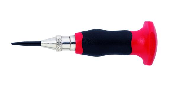 Automatic centre punch, two-component hand prot., tip dia. 3.5 mm, length 95 mm