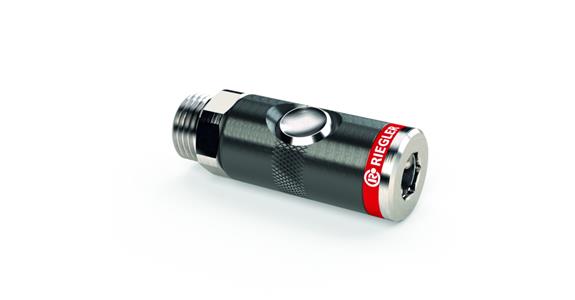 Push-button safety coupling nominal width 7.4 mm connection G 1/4 MT