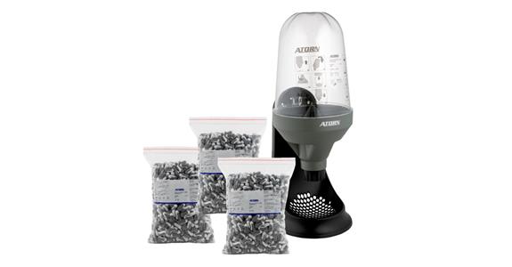 ATORN ear plug dispenser + 3 refill packs