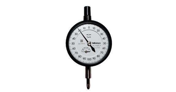 Messuhr metrisch 1 mm, 0,001mm Serie 2, mit flacher Rückwand, edelsteingelagert
