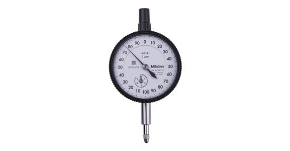 Messuhr metrisch 5 mm, 0,001mm, mit flacher Rückwand edelsteingelagert 2118AB-10