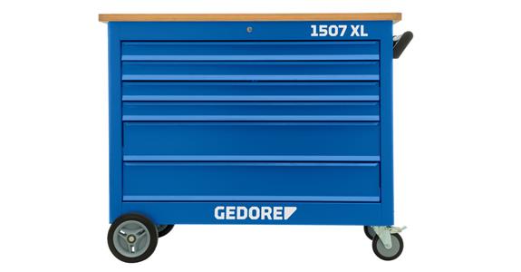 GEDORE stół warsztatowy na kółkach model 1507 XL, 5 szufl.