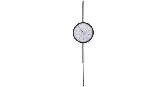 Messuhr metrisch 80 mm, 0,01mm, mit flacher Rückwand, edelsteingelagert, Stoßs.