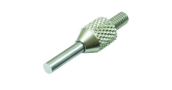 Messeinsatz zylindrisch für Messuhren, M2,5x0,45, Ø1mm x 20mm, Hartmetall