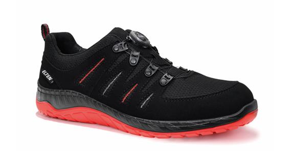 Sicherheits-Halbschuh Maddox BOA® black-red Low ESD S3S Gr.39