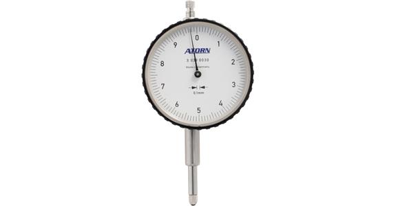 ATORN dial gauge w.o. shock protection scale interval 0.1 mm meas. range 10 mm