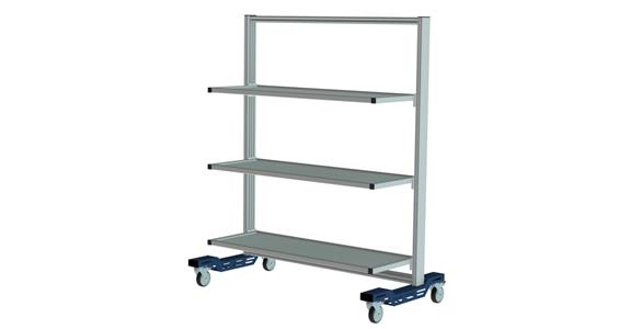 CLIP-O-FLEX Transportwagen mit klappbaren Ebenen einseitig