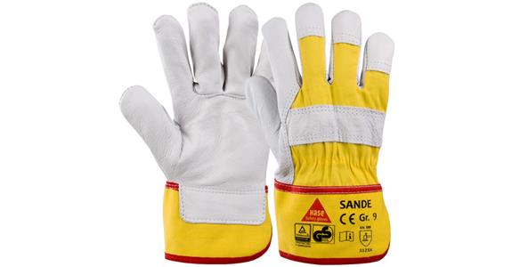 Lederhandschuh Sande paarweise Gr. 8