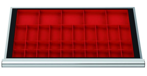 LIZZARD Schubladeneinteilungs-Set Kleinteilekästen 800x450 mm Blendenhöhe 50mm