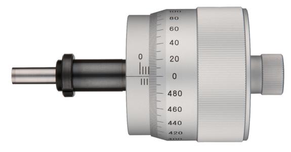 Einbaumessschraube 0-10mm flach mit Klemmmutter und großer Trommel
