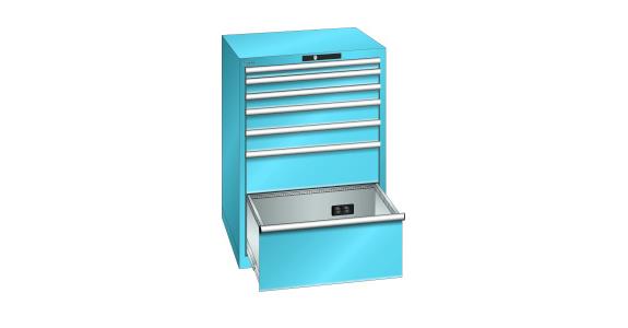Schubladenschrank 717x725x1000mm 7 Schubladen a 75kg Typ D 4x230V RAL 5012