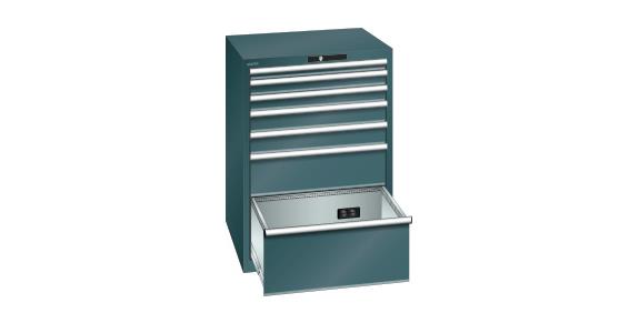 Schubladenschrank 717x725x1000mm 7 Schubladen a 75kg Typ D 4x230V RAL 7016