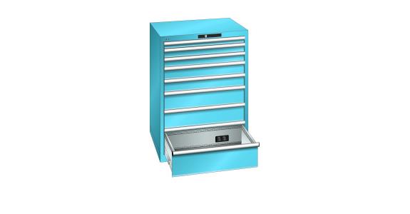 Schubladenschrank 717x725x1000mm 8 Schubladen a 75kg Typ D 2x230V RAL 5012