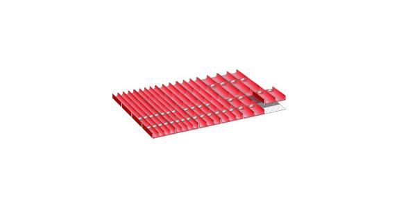 Set Mulden BxT 918x612mm FH 50mm 32 Muldenteile, 40 Muldenwände