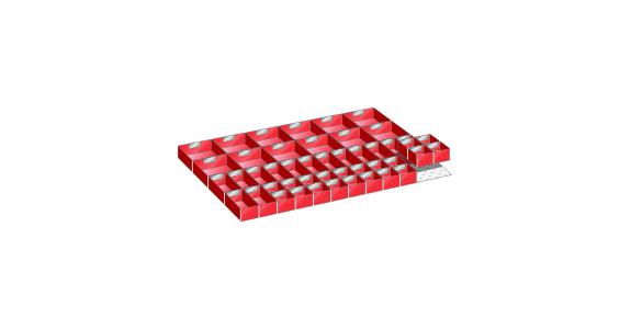 Set Einsatzkästen BxT 918x612mm FH 75mm 46 Einsatzkästen