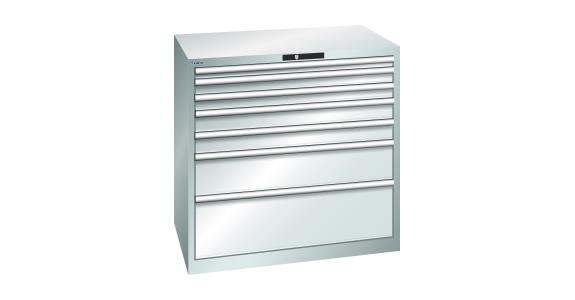 Schubladenschrank 1023x725x1000mm 7Schubladen 1x50/2x75/2x100/1x200/1x300 7035