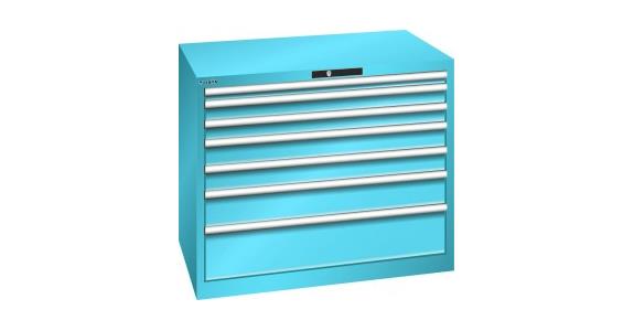 Schubladenschrank 1023x725x850mm 7Schubladen 1x50/2x75/2x100/1x150/1x200 RAL5012