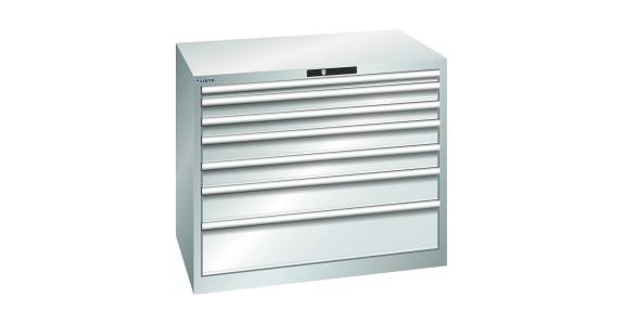Schubladenschrank 1023x725x850mm 7Schubladen 1x50/2x75/2x100/1x150/1x200 RAL7035