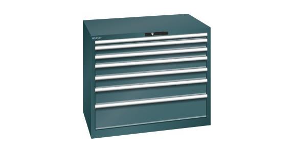 Schubladenschrank 1023x725x850mm 7Schubladen 1x50/2x75/2x100/1x150/1x200 RAL7016