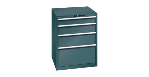Schubladenschrank 717x725x850mm 4 Schubladen 1x100/1x150/1x200/1x300 200kg 7016