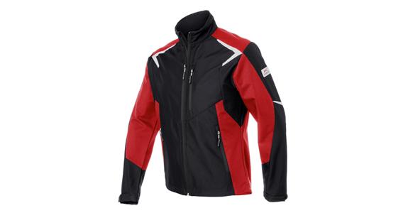 Softshell-Jacke BODYFORCE schwarz/mittelrot Gr.L