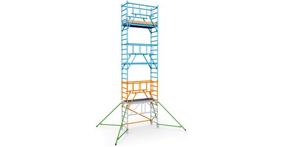 PaxTower S-Plus 1T Plattformhöhe 5,55m Plattform 0,72x1,80m Arbeitshöhe 7,55m