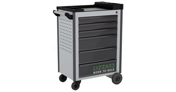 Workshop trolley 6 drawers HxWxD 925 x 645 x 425 mm, RAL7035/7016