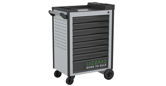 Workshop trolley 8 drawers HxWxD 925 x 645 x 425 mm, RAL7035/7016