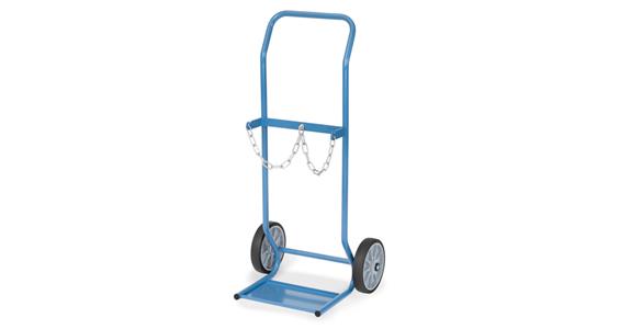 Steel bottle trolley for 2x10 litre bottles dia. 140 mm