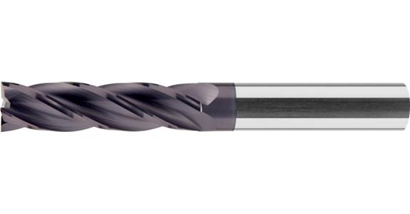 VHM-Schaftfräser Größe L 30° TiAlN-beschichtet HB Z4 Ø12