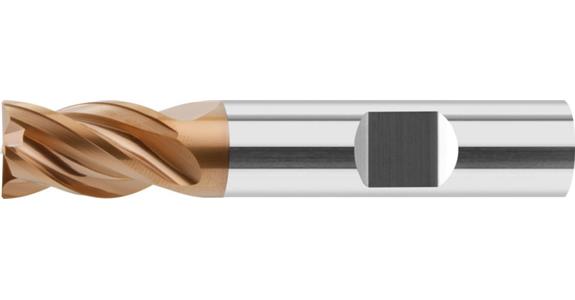 Solid carbide HPC end mill INOX Duocon-coated Z4 HB shaft dia. 4 mm