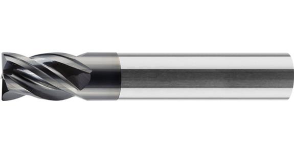 Solid carbide HPC end mill STEEL Varocon-coated Z4 HA shaft dia. 8 mm