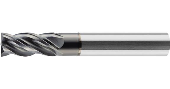 Solid carb. HPC end mill STEEL Varocon-coat. Z4 HA shaft lg dia. 3 mm