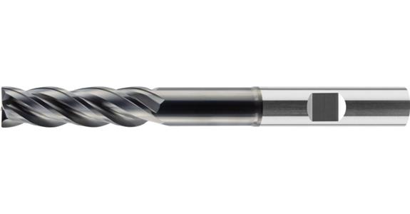 SC-HPC end mill STEEL Varocon-coated Z4 HB shaft extra-long dia. 10 mm