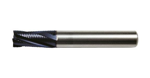 VHM-Schruppfräser TiAlN 30° Typ HR Normal HA-Schaft Z=3 Ø 6mm