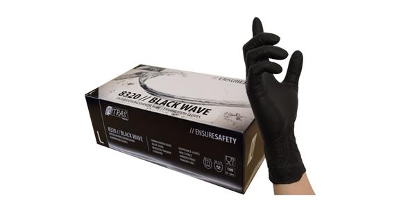 Nitril-Einmalhandschuh Black Wave 8320 Box = 100 Stück Gr.XL